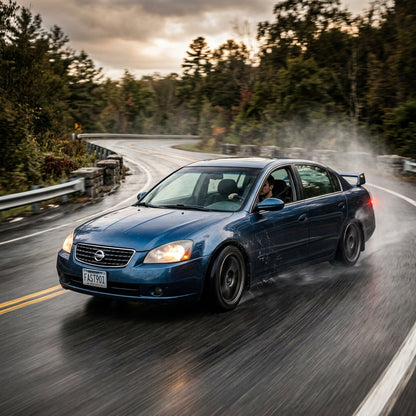 Action Shot: Nissan Altima Driving Fast