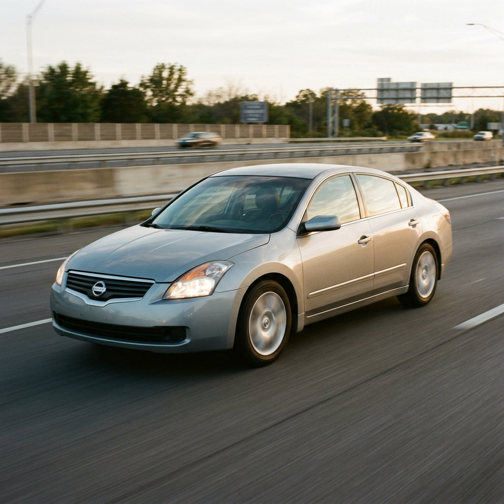 Action Shot: Nissan Altima Driving Fast