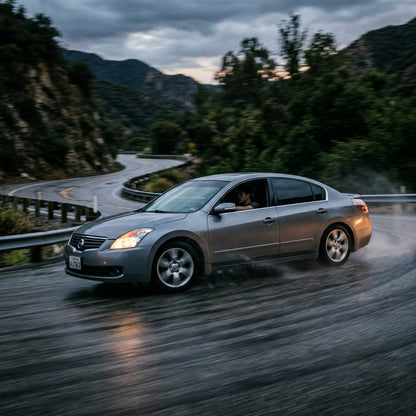 Action Shot: Nissan Altima Driving Fast