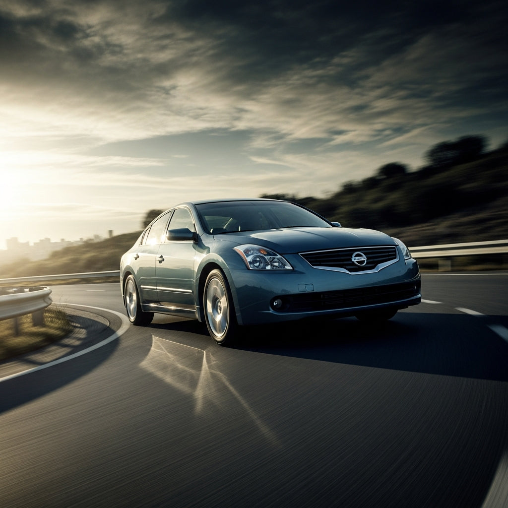 Action Shot: Nissan Altima Driving Fast