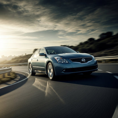 Action Shot: Nissan Altima Driving Fast