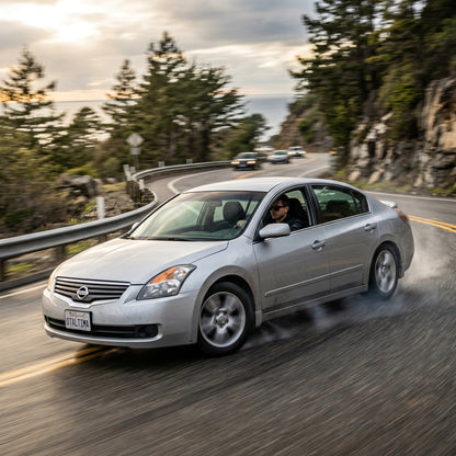 Action Shot: Nissan Altima Driving Fast