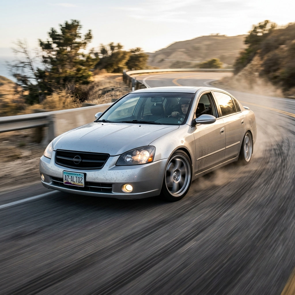 Action Shot: Nissan Altima Driving Fast