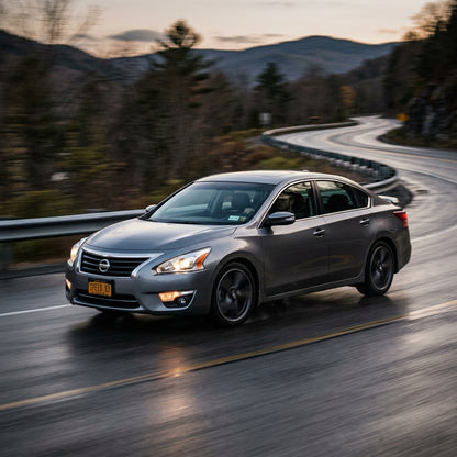 Action Shot: Nissan Altima Driving Fast
