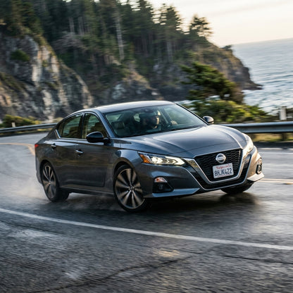 Action Shot: Nissan Altima Driving Fast