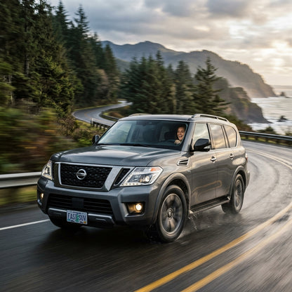 Action Shot: Nissan Armada Driving Fast