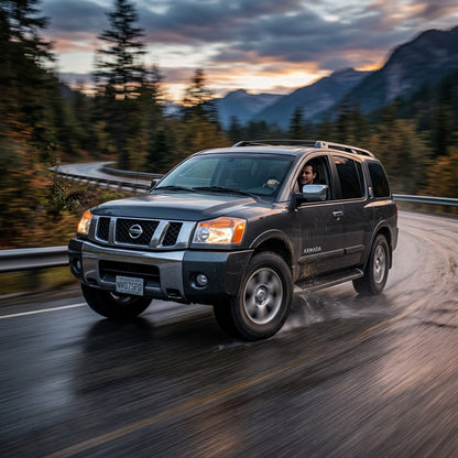 Action Shot: Nissan Armada Driving Fast