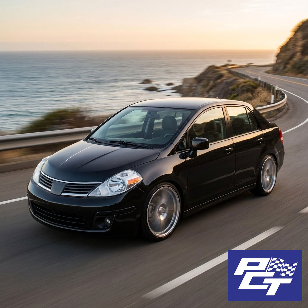 Admission d'air haute performance pour Nissan Versa S/SL (2007-2012) avec moteur 1.8L L4, rouge