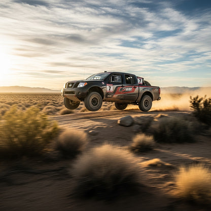 Action Shot: Nissan Frontier Driving Fast
