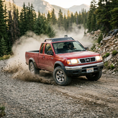 Action Shot: Nissan Frontier Driving Fast
