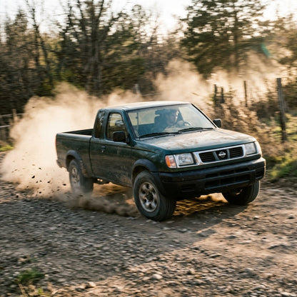 Action Shot: Nissan Frontier Driving Fast