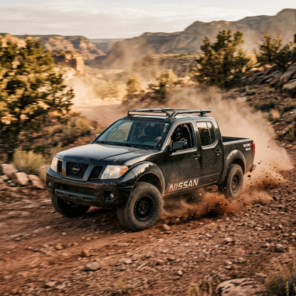 Action Shot: Nissan Frontier Driving Fast