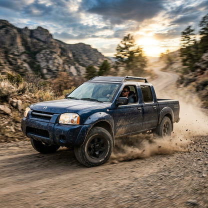 Action Shot: Nissan Frontier Driving Fast