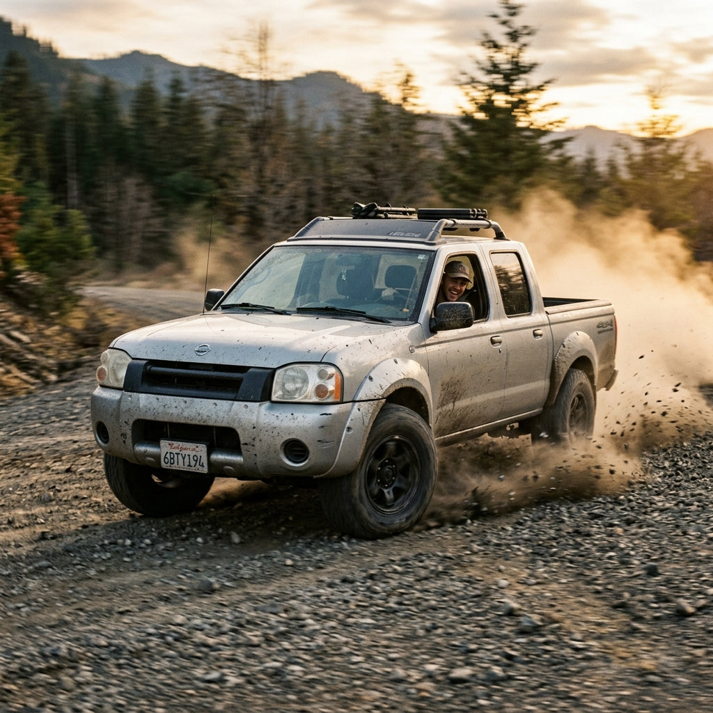 Action Shot: Nissan Frontier Driving Fast