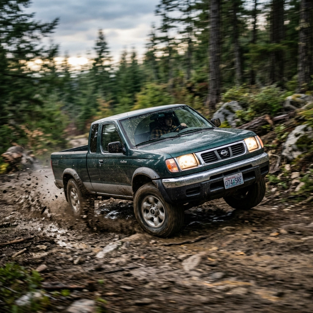 Action Shot: Nissan Frontier Driving Fast