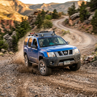 Action Shot: Nissan Frontier,Pathfinder,Xterra Driving Fast