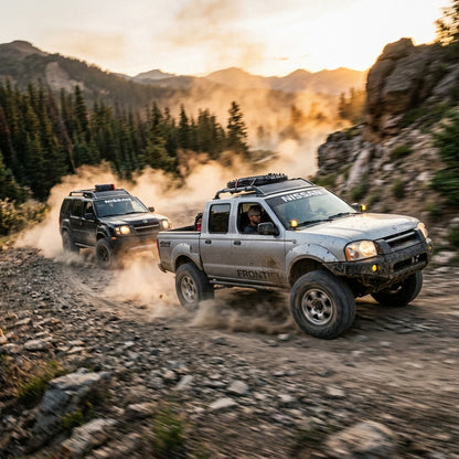 Action Shot: Nissan Frontier,Xterra Driving Fast