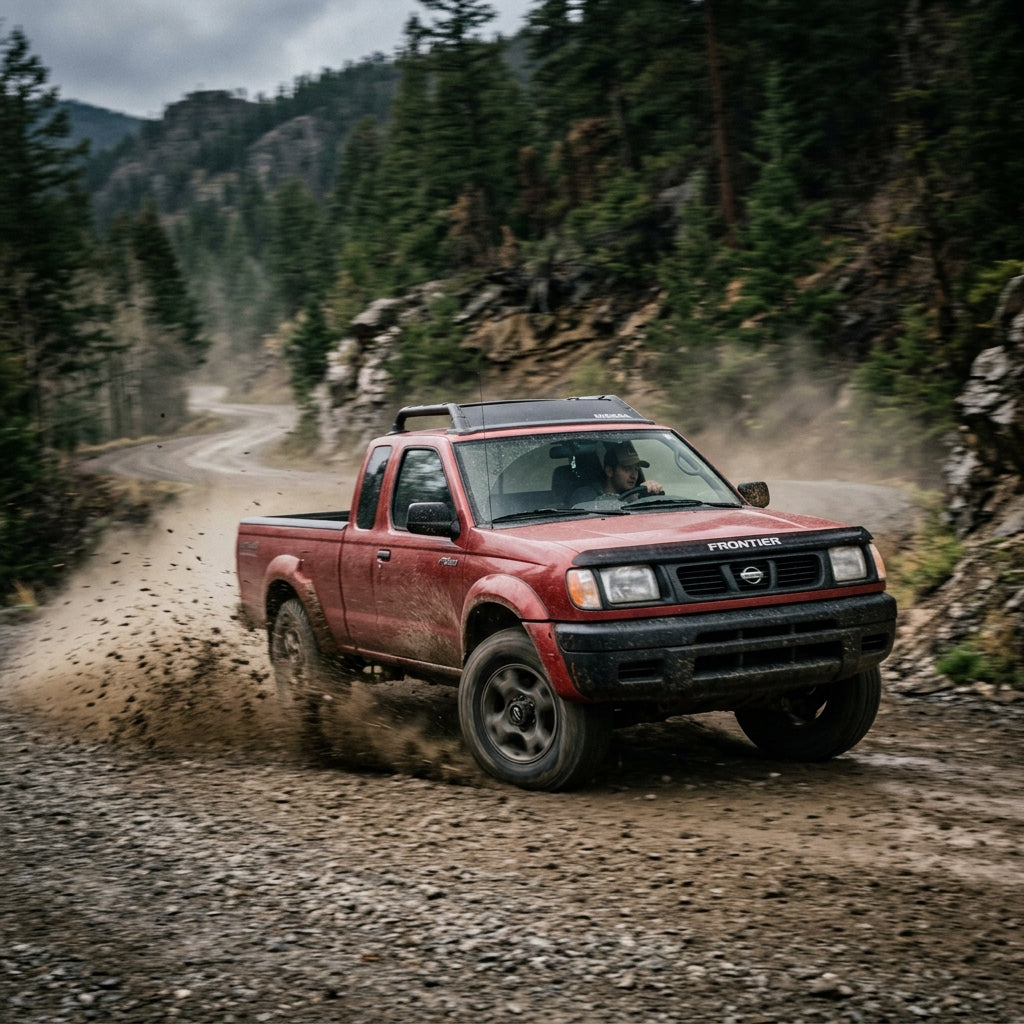 Action Shot: Nissan Frontier,Xterra Driving Fast