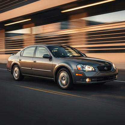 Action Shot: Nissan Maxima Driving Fast