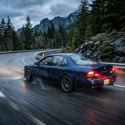 Action Shot: Nissan Maxima Driving Fast