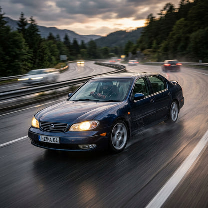 Action Shot: Nissan Maxima Driving Fast