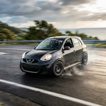 Action Shot: Nissan Micra Driving Fast