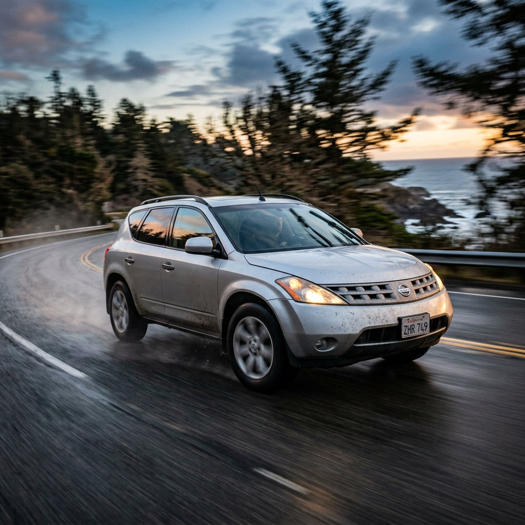 Action Shot: Nissan Murano Driving Fast