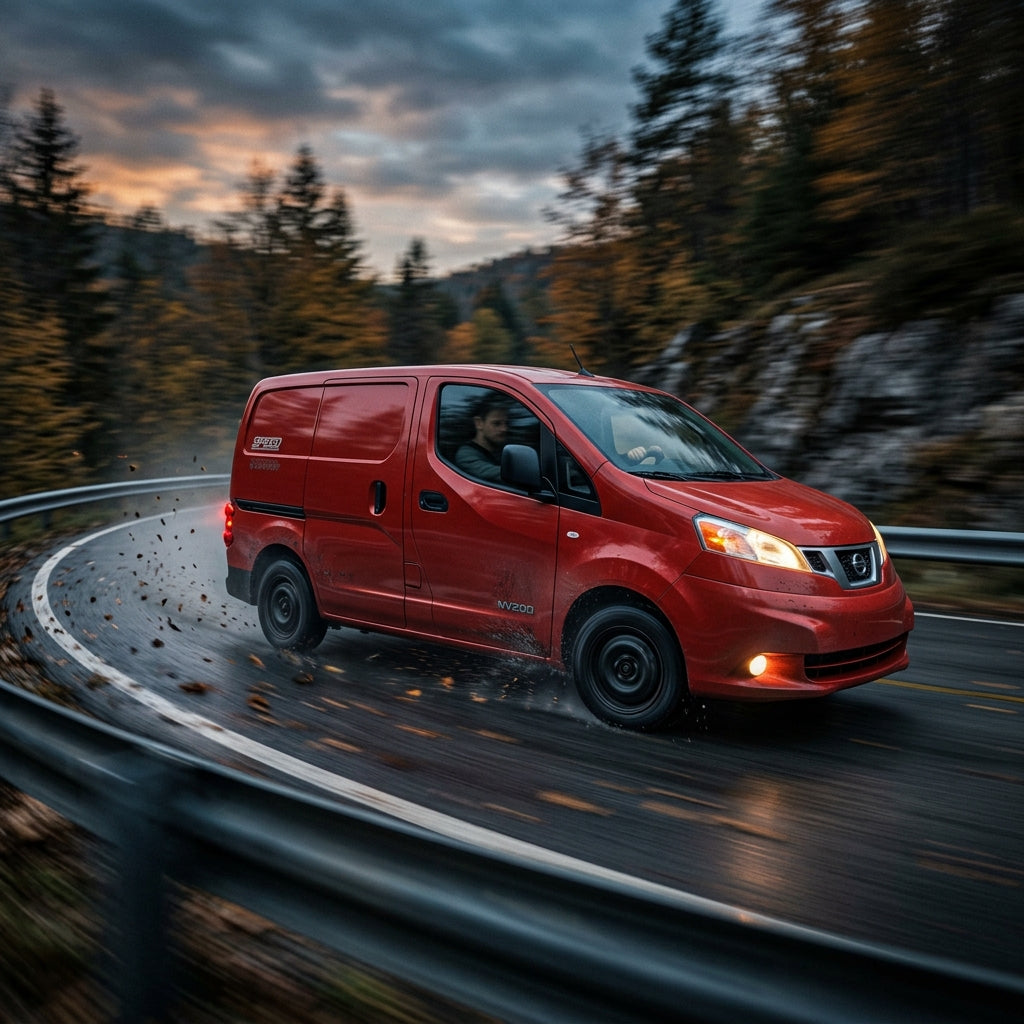 Action Shot: Nissan NV200 Driving Fast