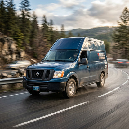 Action Shot: Nissan NV2500 Driving Fast