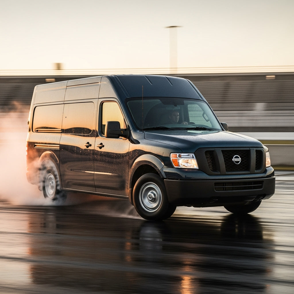 Action Shot: Nissan NV2500, NV3500 Driving Fast