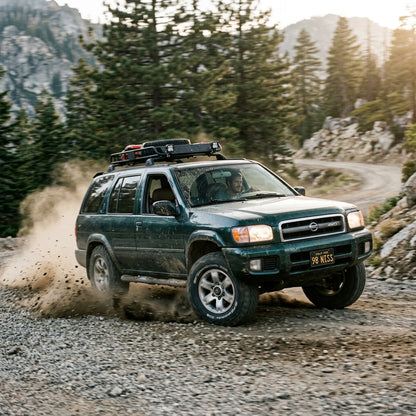 Action Shot: Nissan Pathfinder Driving Fast