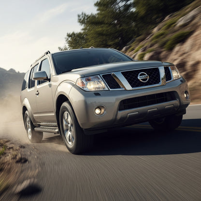 Action Shot: Nissan Pathfinder Driving Fast