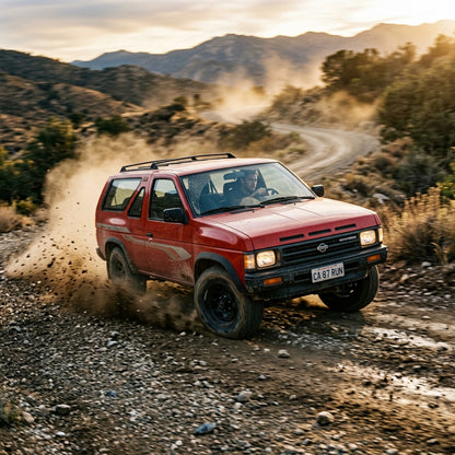 Action Shot: Nissan Pathfinder Driving Fast