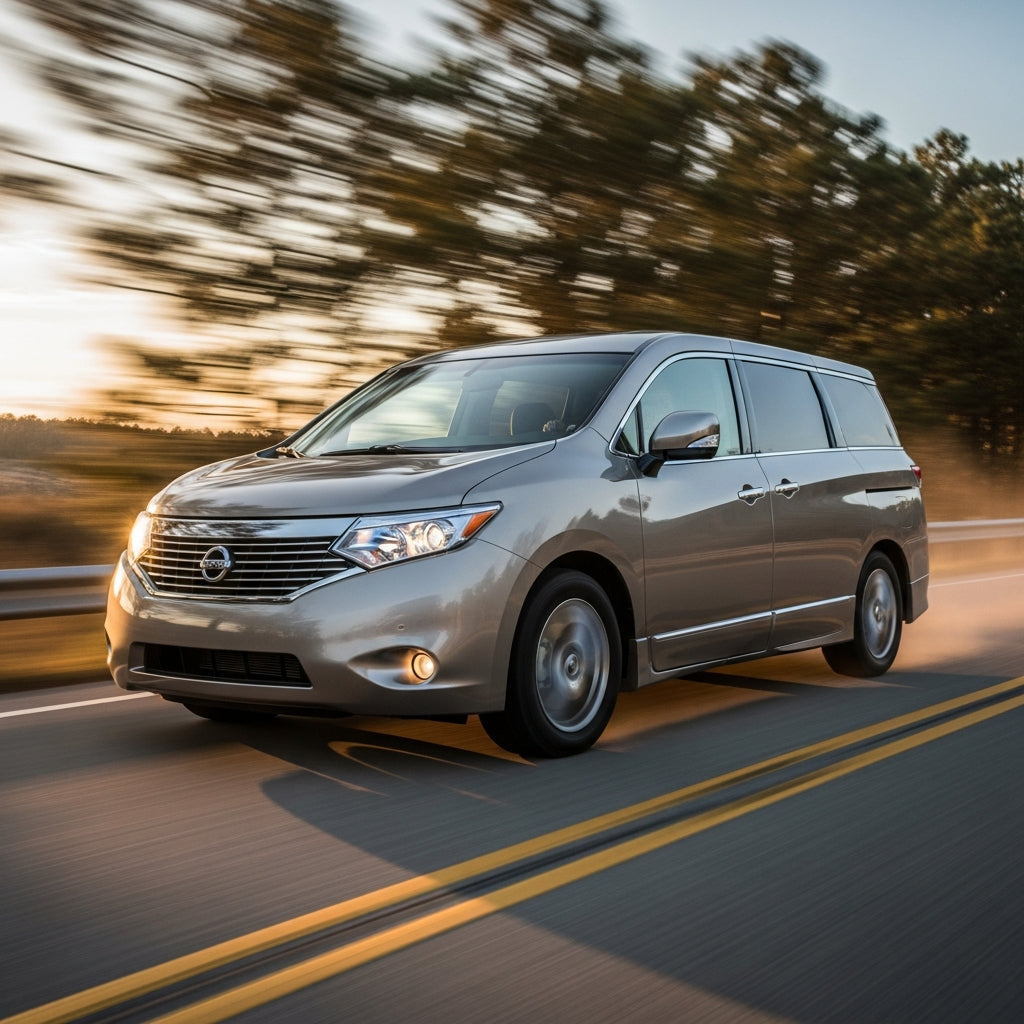 Action Shot: Nissan Quest Driving Fast