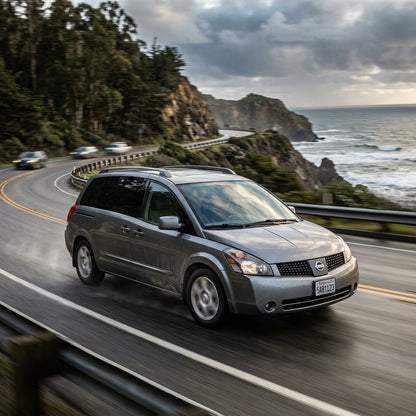 Action Shot: Nissan Quest Driving Fast