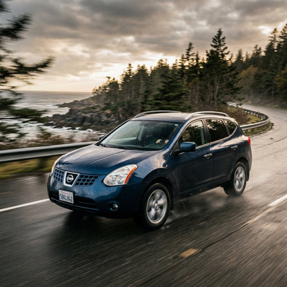 Action Shot: Nissan Rogue Driving Fast