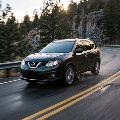 Action Shot: Nissan Rogue Driving Fast