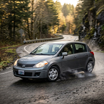 Action Shot: Nissan Versa Driving Fast