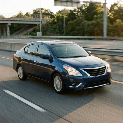 Action Shot: Nissan Versa Driving Fast