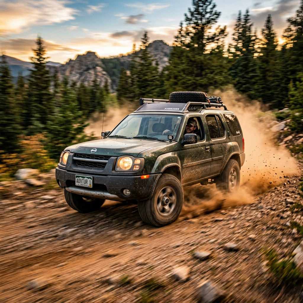 Action Shot: Nissan Xterra Driving Fast