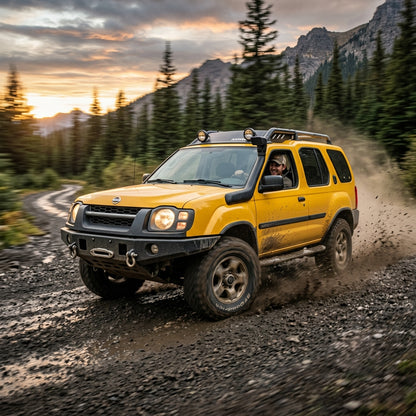 Action Shot: Nissan Xterra Driving Fast
