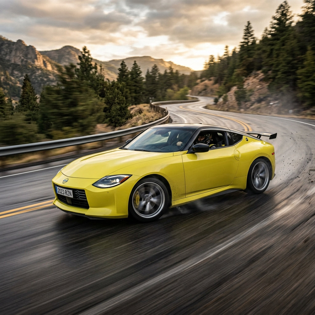 Action Shot: Nissan Z Driving Fast