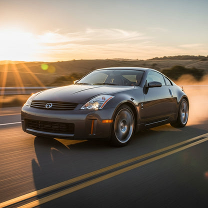 Action Shot: Nissan, Infiniti 350Z, G35 Driving Fast