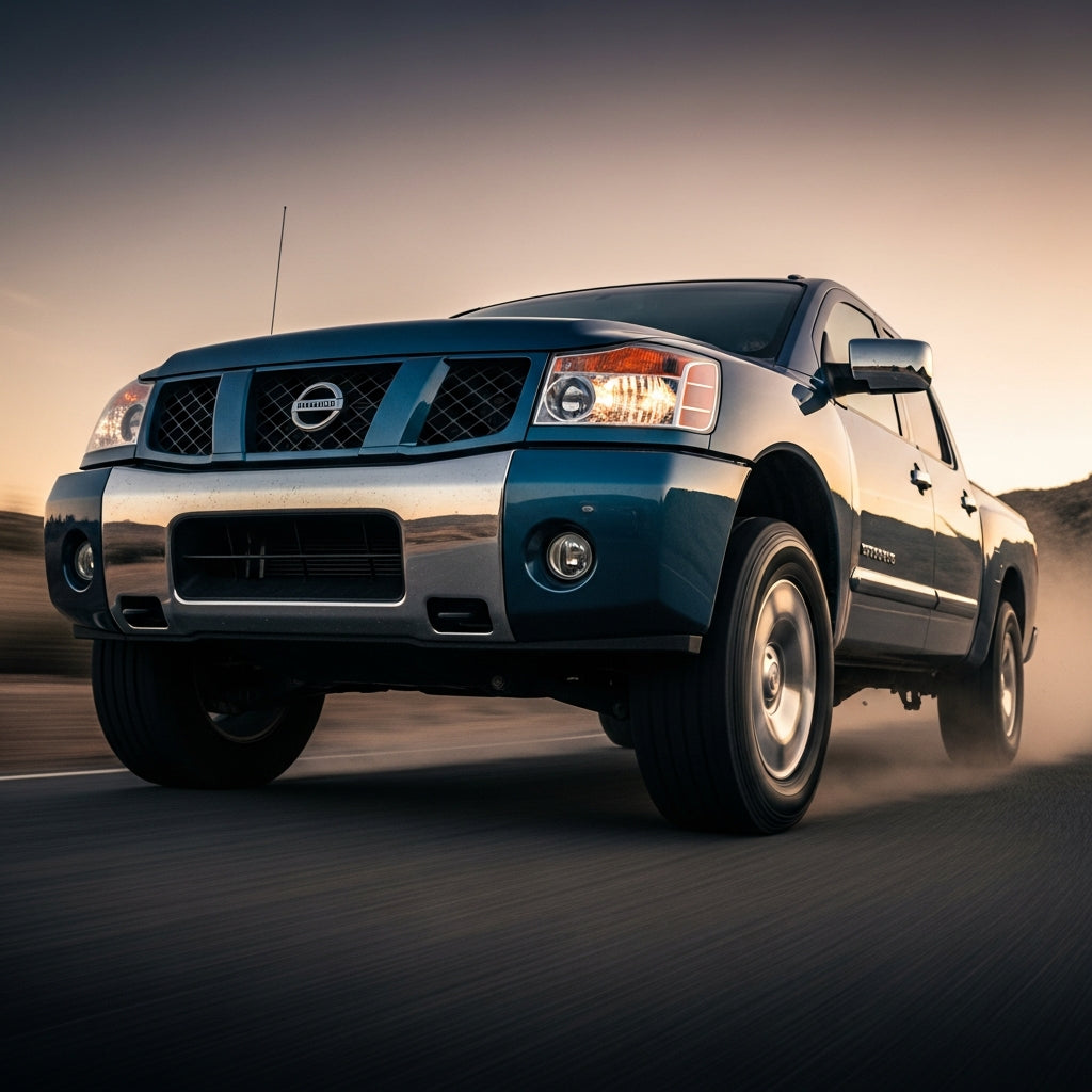 Action Shot: Nissan, Infiniti Armada, Pathfinder, Titan, QX56 Driving Fast