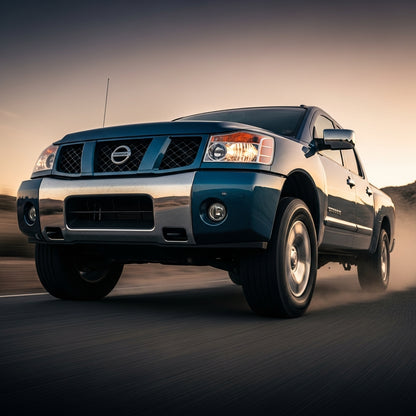 Action Shot: Nissan, Infiniti Armada, Pathfinder, Titan, QX56 Driving Fast