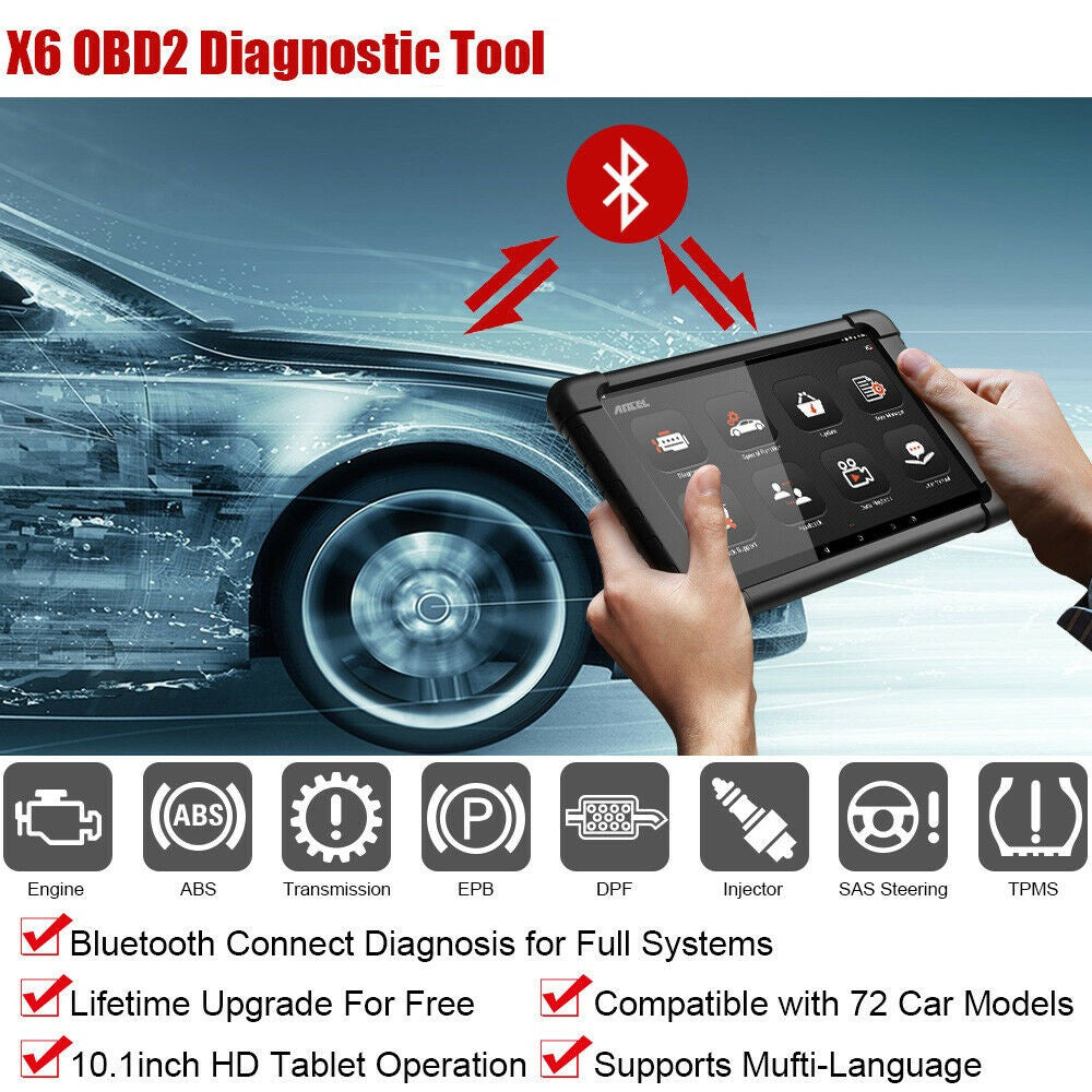 Bi-directional Test OBD2 Bluetooth Automotive Diagnostic Tablet Scanner Tool