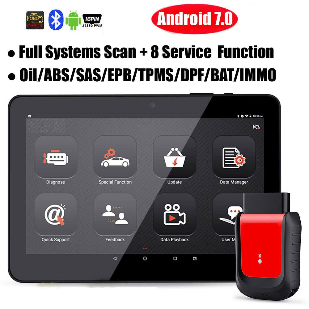 Bi-directional Test OBD2 Bluetooth Automotive Diagnostic Tablet Scanner Tool