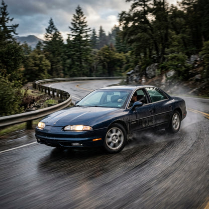 Action Shot: Oldsmobile Aurora Driving Fast