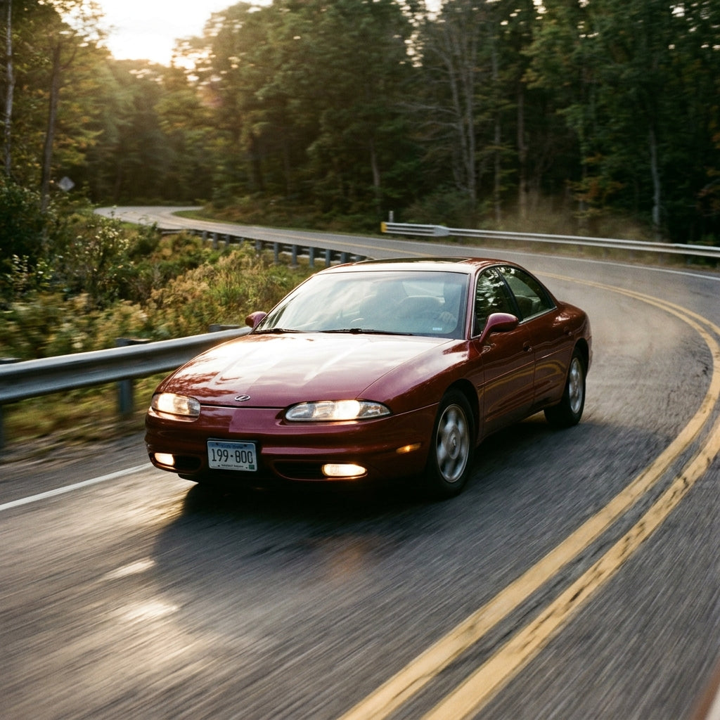 Action Shot: Oldsmobile Aurora Driving Fast