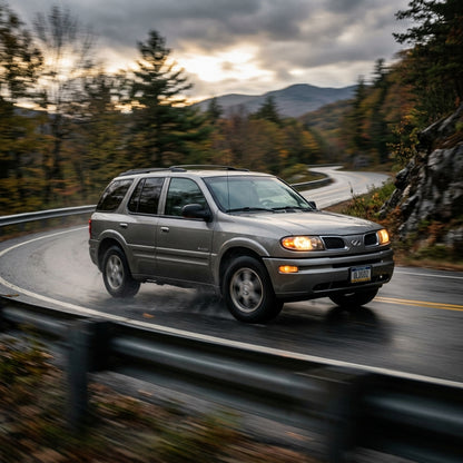 Action Shot: Oldsmobile Bravada Driving Fast
